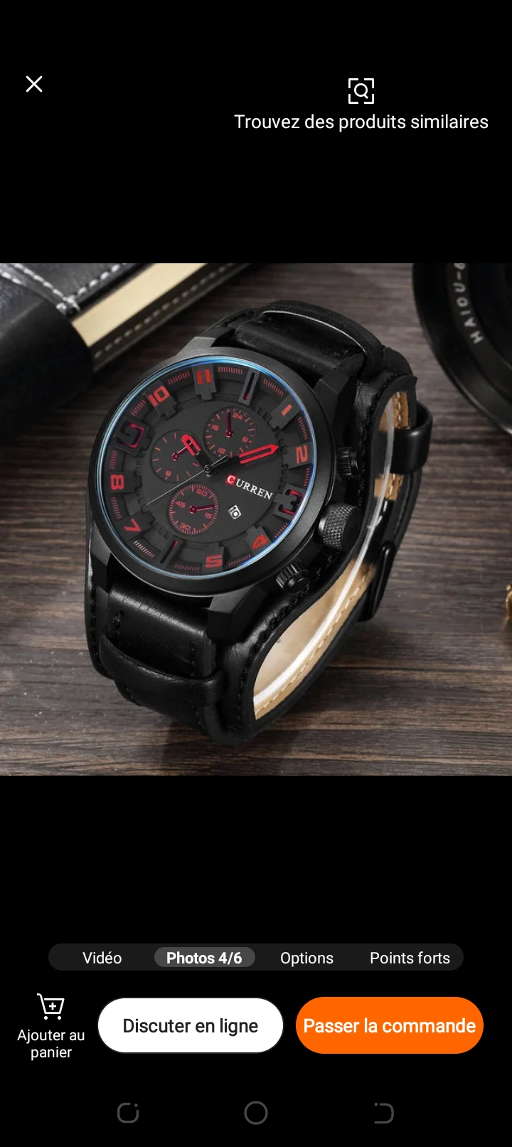 Montre Élégante Curren pour h& f Montre Élégante Curren pour h& f