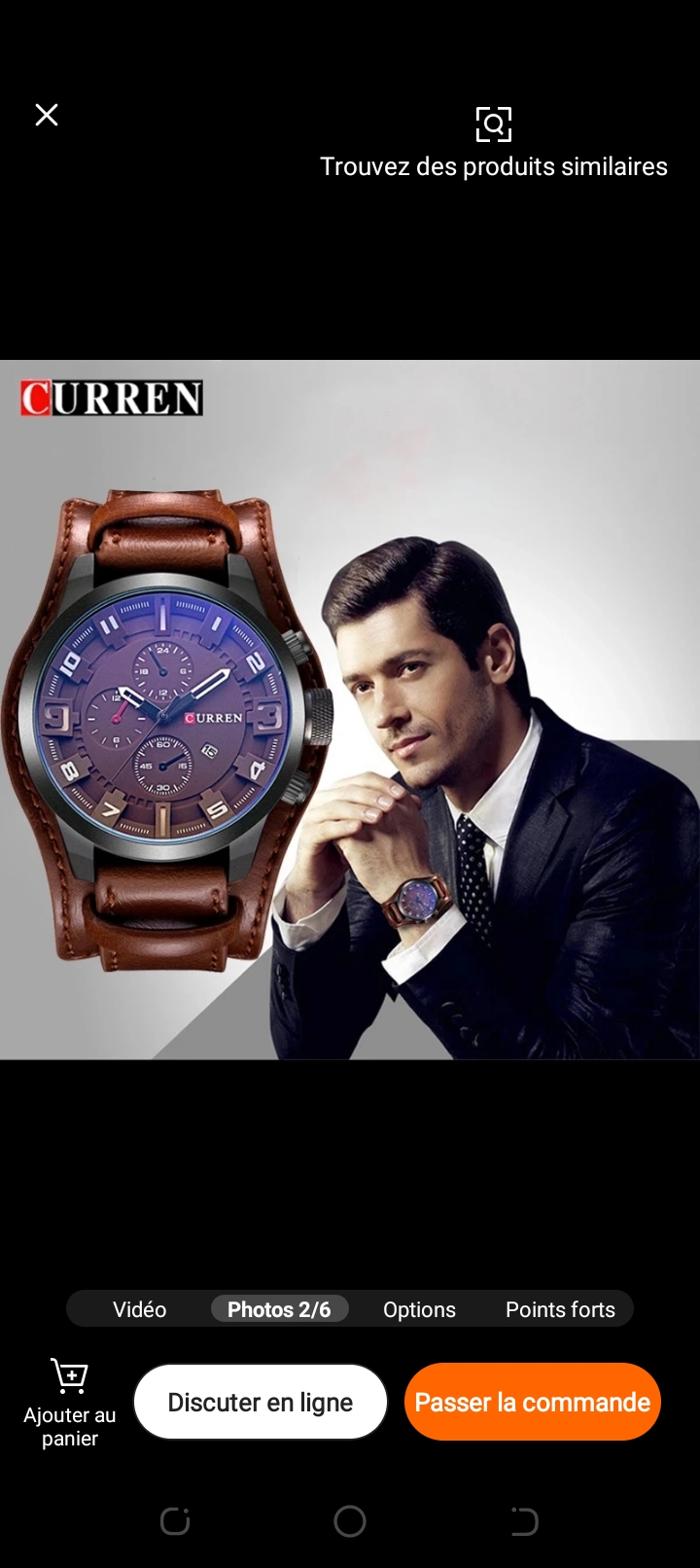 Montre Élégante Curren pour h & f Montre Élégante Curren pour h & f