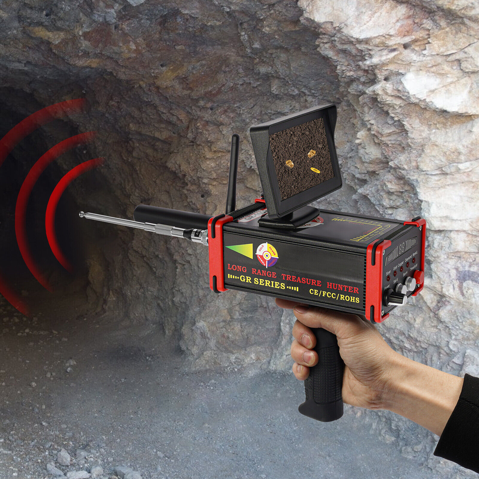 Long Range Gold Metal Detector Treasure Hunter Gold Finder Handheld 1000M+Screen Long Range Gold Metal Detector Treasure Hunter Gold Finder Handheld 1000M+Screen
